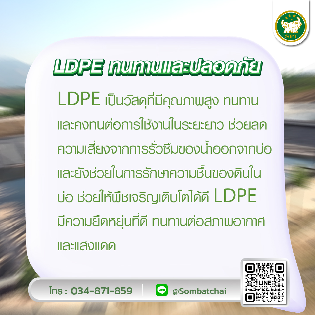 พลาสติกปูบ่อ LDPE 2